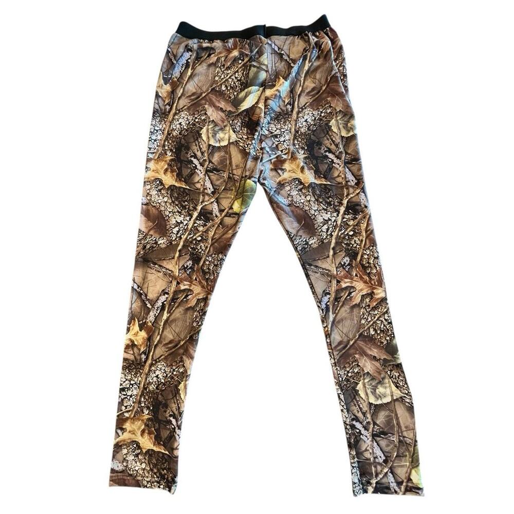 Camo WFS Burly base layer pants Mens Sz 2XL Thermal camping hunting outdoor